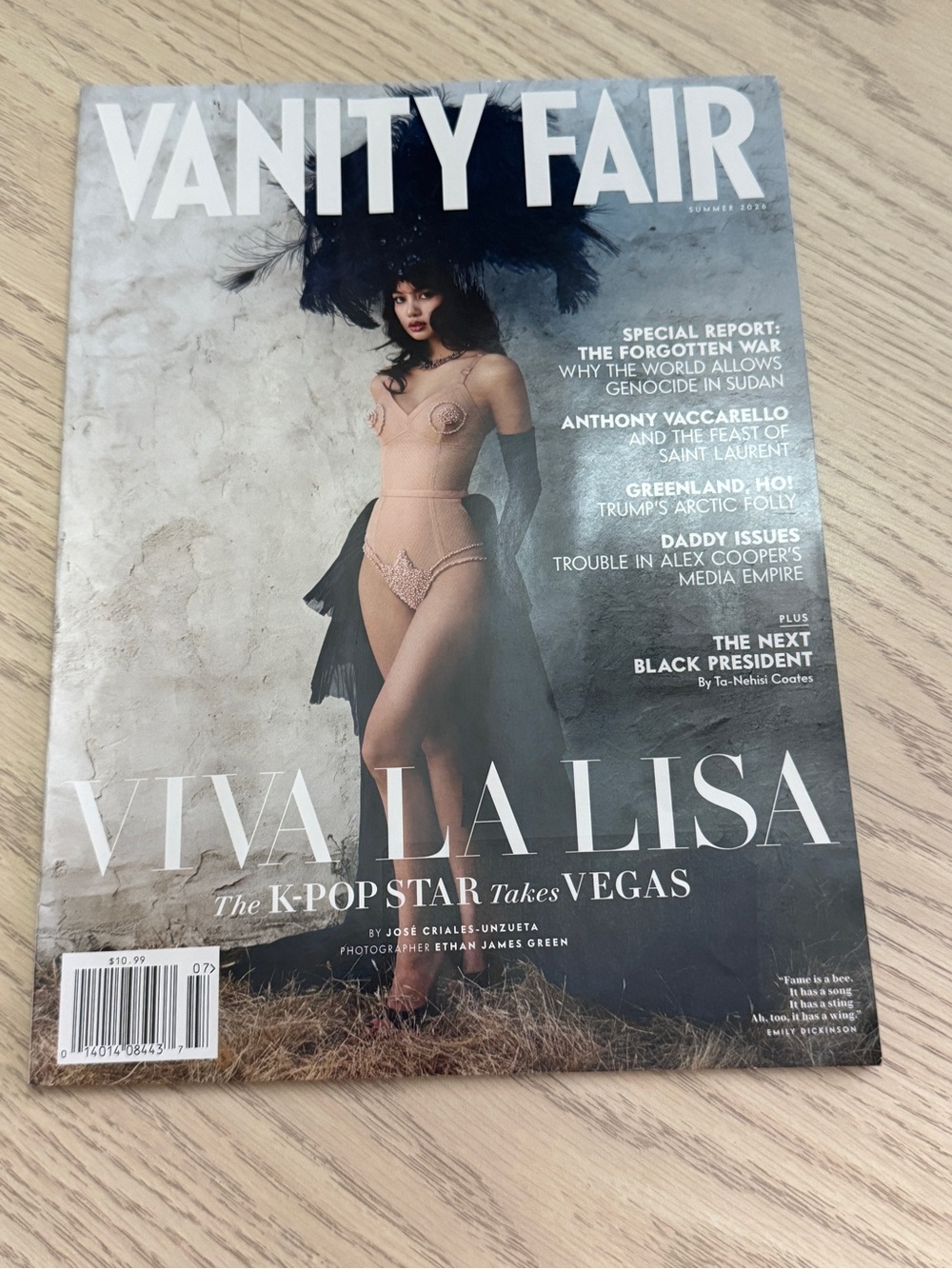 Vanity Fair #779 Summer 2026 Lalisa Manobal K-pop Star and BLACKPINK  in Vegas